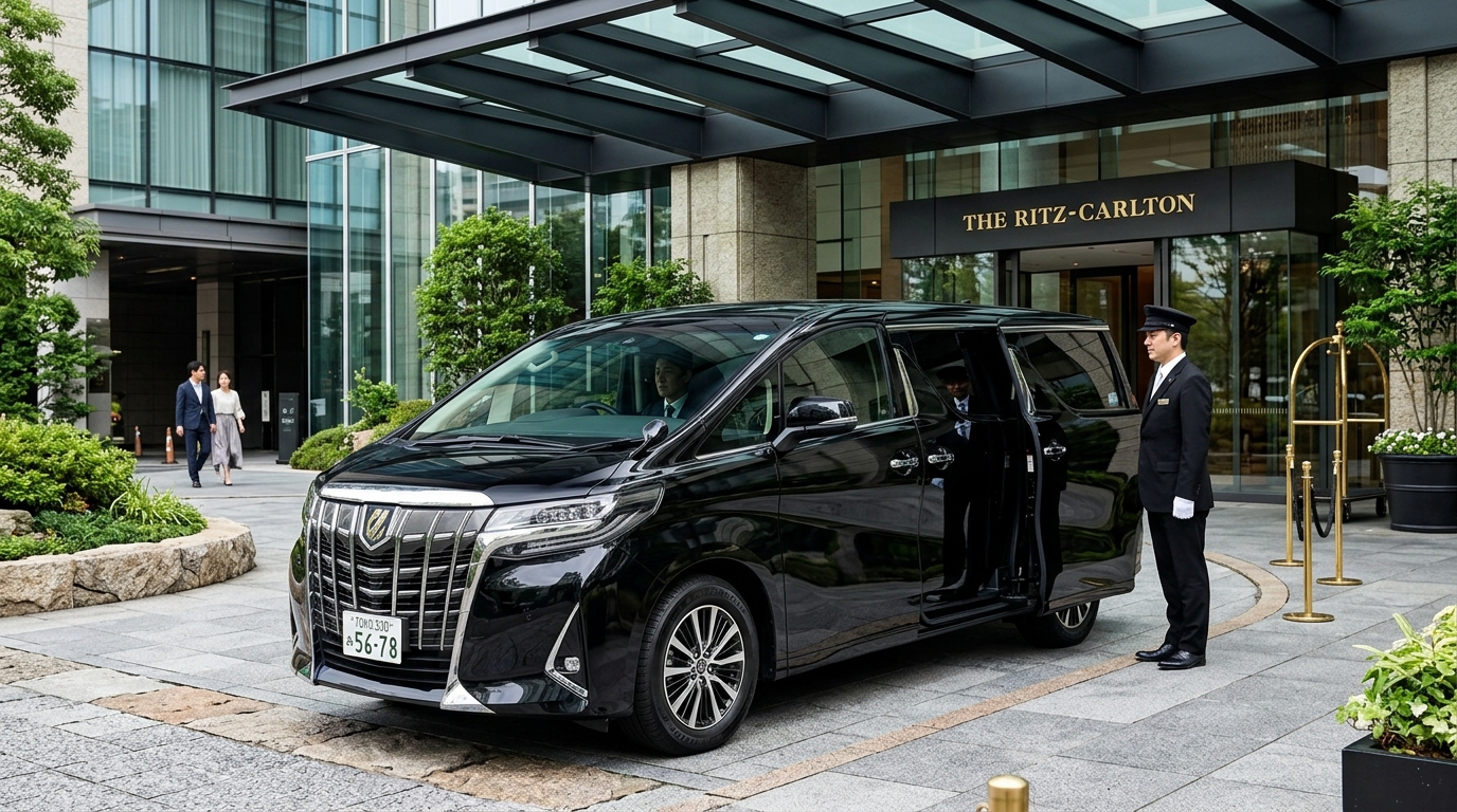 Black Toyota Alphard VIP MPV
