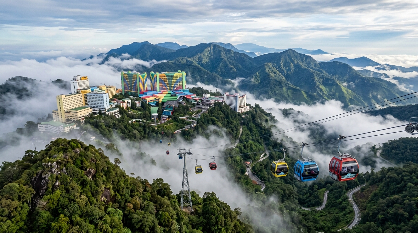 Tuas Singapore to KL Genting Highlands Batu Caves Tour